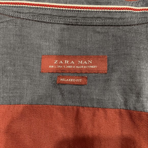 Men's Zara Man Button Down Shirt Size Large - Picture 3 of 6